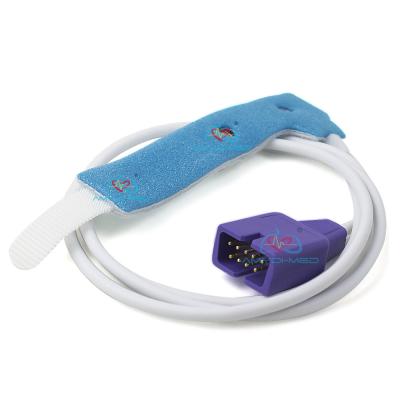 China Adult Neonatal Sponge Disposable Spo2 Sensor 0.9m Cable For Nellcor Oximax for sale