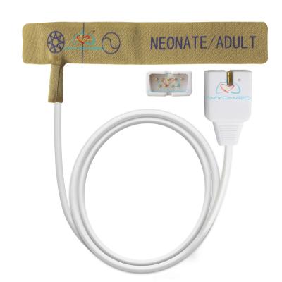 China Neonatal Adult Disposable SpO2 Sensor  White 0.9M Medical PVC for sale