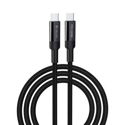 China Suport fast billing for all laptops & phones in market DEVIA usb type c cable 100w 1.5M 5A palladium fast charging cable for laptop mobile for sale