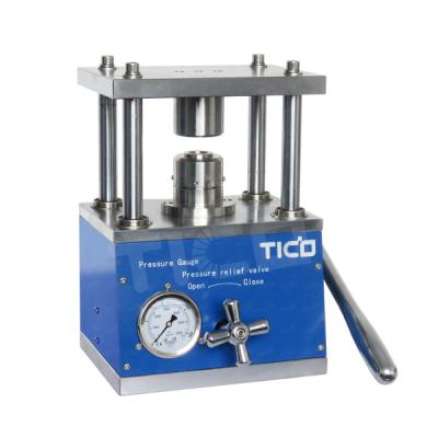 China Desktop Coin Cell Lab Equipment Manual CR20XX Coin Cell Crimping Machine 5.5kg for sale