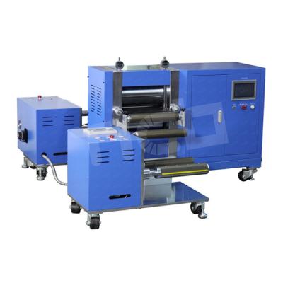 China Roll to Roll Pouch Battery Hydraulic Calendering Machine with Winding & Unwinding Device for sale
