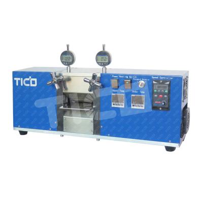 China Heating Battery Calendering Equipment for Coin Cell Electrode Making with 100mm Width Roller for sale