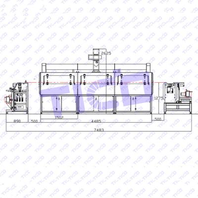 China Roll Electrode Film Battery Coating Machine Slot Die Three Drying Chamber for sale