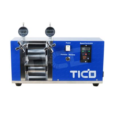 China Pouch Cell Battery Electrode Rolling Press Machine with Digital Micrometer for sale