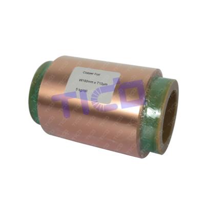 China folha do cobre da bateria de lítio de 300mm para a carcaça do ânodo da bateria à venda
