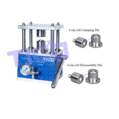 Chine Machine de rabattement hydraulique de manuel d'équipement de laboratoire de cellules de pièce de monnaie de série de CR20xx à vendre
