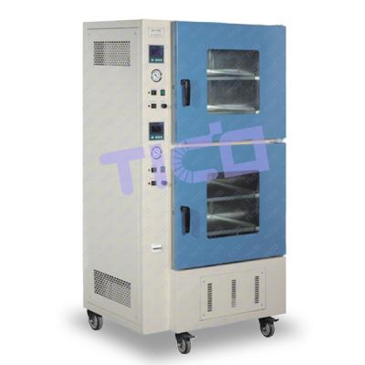 China 90L 2 Chamber Vacuum Drying Oven For Heating Battery Electrode Te koop