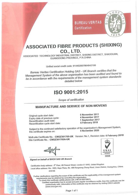 ISO 9001:2015 - Golden Starry Environmental Products (Shenzhen) Co., Ltd.