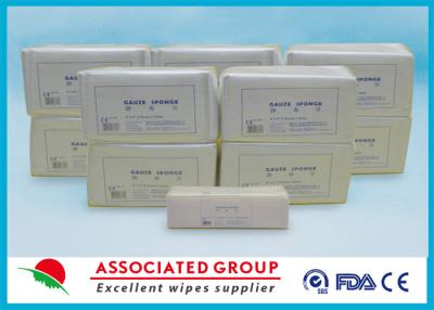 China Soft Gentle Non Woven Gauze Swabs Sterile 10 x 10 cm For Hospital for sale
