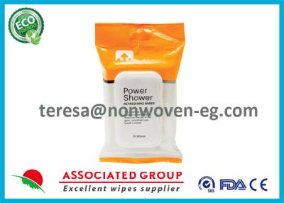China Face Wet Ones Power Shower Wipes , Antibacterial Hand Wipes For Babies for sale