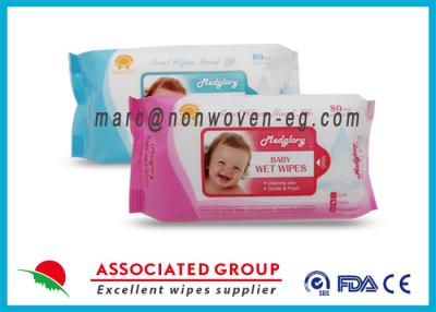 China Baby Wet Tissue Wipes / Individual Flushable Moist Wipes for Travel for sale