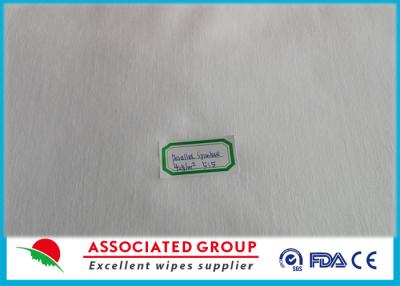 China White Wipes Spunlace Nonwoven Fabric 40GSM Parallel Lapping Plain for sale