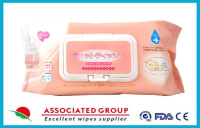 China Ultra Soft Disposable Baby Wet Wipes / Wet Tissue For Baby , 80 Sheets Per Pack for sale