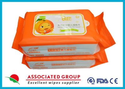 China Biodegradable Wet Baby Wipes For Sensitive Skin / Unscented Baby Wipes for sale