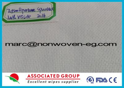 China Apecture / 22 Mesh Spunlace Non Woven Fabric 70GSM 100% Viscose for sale