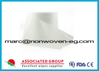 China Plain Spunlace Non Woven Cotton Fabric 40gsm 30% Visocose / Rayon And 70% Polyester for sale