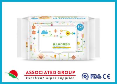 China Fresh baby cleaning wipes For Hand And Mouth , Biodegradable Wet Wipes for sale