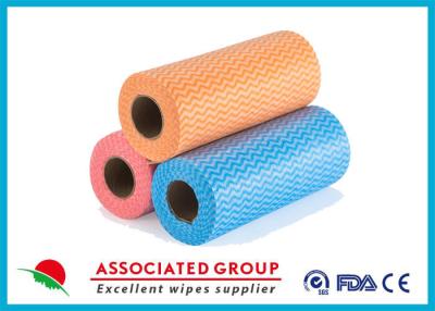 China Yellow Red Blue Wavy Line Printed Non Woven Roll for Agriculture , Bag Use for sale
