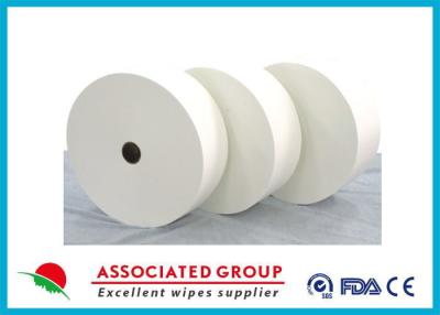 China Customzied Size White Spunlace Nonwoven Fabric For Alternative Use , Ultra Soft And Thick for sale