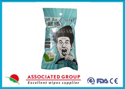 China Extra Menthanol Adult Wet Wipes For Fatigue Removal When Driving , Handbag Size for sale