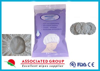 China Hair washed Healthy Rinseless Shampoo Cap In No Water Condition Microwaveable for sale