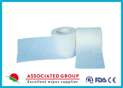 China Polyester / Viscose / PP Spunlace Non Woven Roll Fabric Cross Lapping 30~120GSM for sale