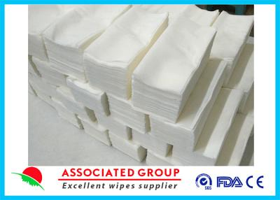China Baby Care Disposable Dry Wipes , Dry Baby Wipes Disposable Mesh Spunlace Nonwoven for sale