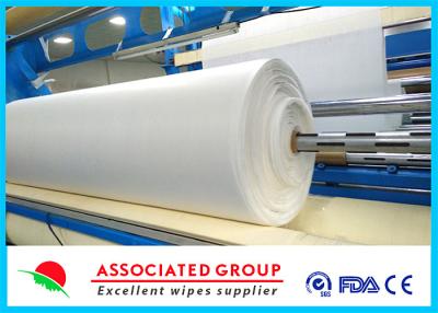 China White Needlepunch Non Woven Roll Viscose & Polyester / Es / Pp 40~1200gsm for sale
