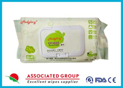 China Natural Degradable Baby Hand-Mouth Wipes With Cereal Essence / Professional Care For Babies for sale