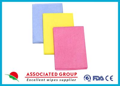 China Needlepunched Nonwoven Cleaning Wipes Color Dyeing Disposable Or Recycle use for sale