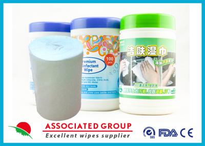 China Rollo no tejido biodegradable de Spunlace de los trapos mojados antibacterianos y sanitarios en venta