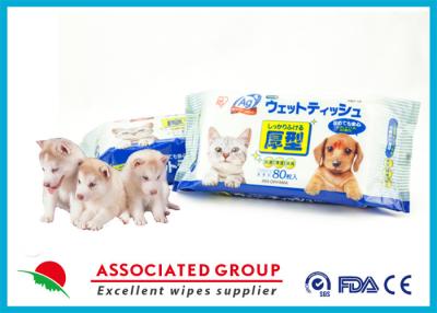 China Hundehaustier-Ohr-und Augen-Abwischen-Augenblick sauber für die Hundekatzen mit Aloevitamin E für gesunde Haut und glänzenden Mantel desodorierend zu verkaufen