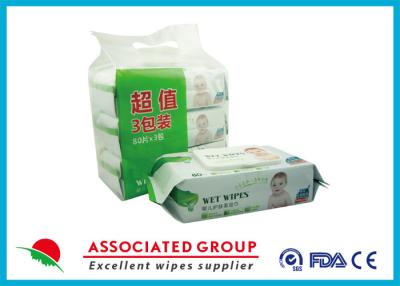 China Algodão natural biodegradável Material18 do tecido molhado macio super do bebê * 20CM à venda