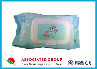 China Fragrance / Alcohol Free Baby Wet Wipes 50GSM Gram Weight 80PCS for sale