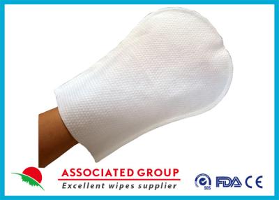 China Arc Shape Exfoliating Bath Gloves For Patients Small Dot Ultra Thick for sale