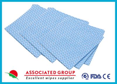 China Printing Non Woven Cleaning Wipes Spunlace Cross Lapping 100% Cotton Folded for sale