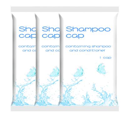 China Disposable Rinse Free Shampoo Cap , Waterproof Patient Hygiene Personal Care Cap for sale