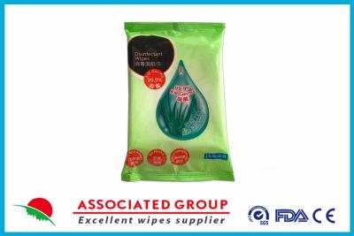 China Non Irritating Aloe Vera Extract Disinfectant Wet Wipes for sale