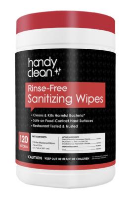 China 120 Dry Wipes For Rinse Free Sanitising Wipes Manufacturer Kill 99.99% Of Bacteria for sale