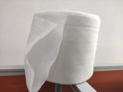 China 45g Double Layer Dry Wipes Roll Made By Mesh Spunlace Nonwoven Fabrics for sale