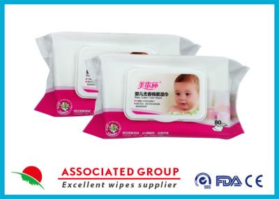Китай Hypoallergenic 80pcs Water Baby Wipes For Sensitive Skin Newborns продается