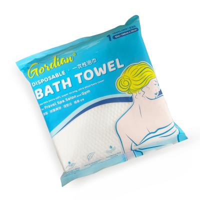 Chine Portatif doux de Bath de serviette de serviettes jetables de gant de toilette et respirable superbes pour le coton d'hôtel de voyage à vendre