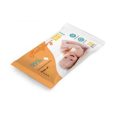 China Compostable Baby Biodegradable Wet Wipes With Tea Tree Oil Chamomile Aloe Vera for sale