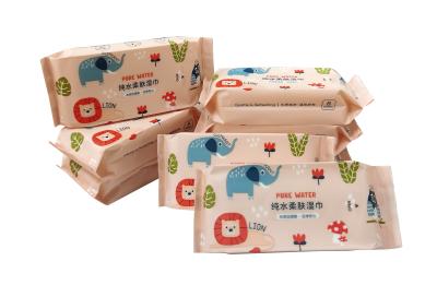 Китай Влажное младенца масла 45GSM дерева чая Biodegradable обтирает вискозное Spunlace продается
