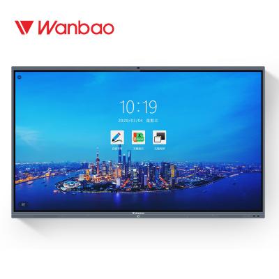 China Überlegener Fernsehkonferenz-Flachbildschirm 75 Zoll-Touch Screen Aluminiumlegierungs-Rahmen zu verkaufen