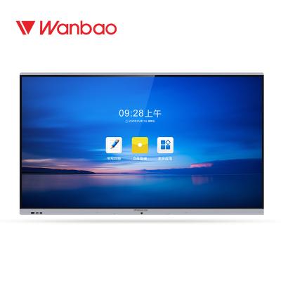 China School Office Smart Interactive Whiteboard 75'' LED 4K IR Touch Digital TV for sale