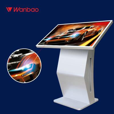 China 55 Inch Interactive Touch Screen Kiosk Floor Standing Advertising Kiosk for sale