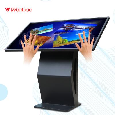 China 55 Inch Advertising Interactive Touch Screen Kiosk 10 Point Touch For Indoor for sale