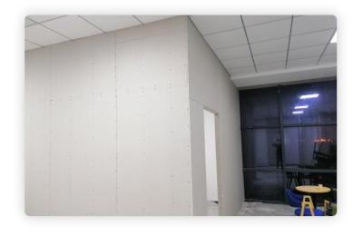 China Gypsum Partition Wall Light Steel Keel Fire Resistant For Office Buildings for sale
