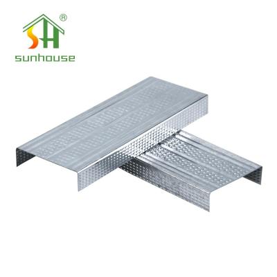 China Aluminum Alloy Partition Wall System Zinc Coated Gypsum Board Track for sale